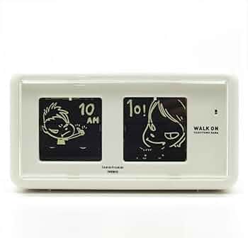奈良美智  時計  パタパタクロック WALK ON Amazon.co.jp: 国内正規品 奈良美智 パタパタクロック WALK ON
