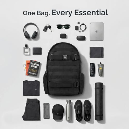 Image of CULT 35L Laptop Backpack, Water-Repellent Travel & Office Bag with Trolley Sleeve, 3-Way Carry System, Organiser Compartments with Shoe Bag - Unisex
