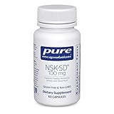 Pure Encapsulations NSK-SD - 100 mg Nattokinase - for Normal Blood Circulation - Supports Fibrinolytic Activity* - Gluten Free & Non-GMO - 60 Capsules