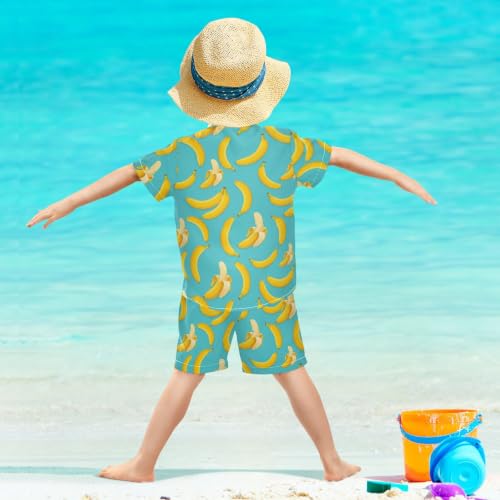 Image of 3T Toddler Boy Shorts Set Teal Hawaiian Button Down Shirts Summer Outfits for Little Boy