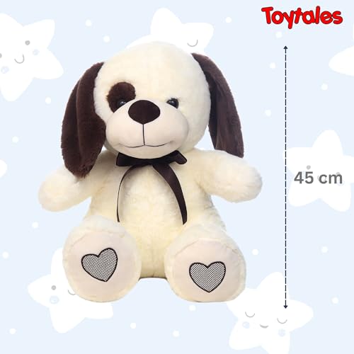Image of TOYTALES Charlie Dog Plush Toy Super Soft Huggable Stuffed Animal for Kids | Cute Puppy Dog Soft Toy for Girls & Boys | Birthday Gift for Toddlers 45cm (Dark Brown)