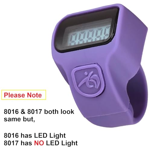 Image of 99999 5 Digit Multiuse Digital Electronic Portable Mini Hand Tally Clicker Counter Finger Ring Mantra Jaap Device Machine Cricket Umpire Counting Zikr Ziker Dhikr (8016)