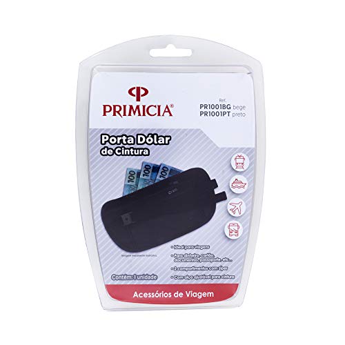 Porta Dólar de Cintura, Primicia PR1001BG, Bege, Pacote de 1
