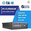 HP Elite Desk, Pc Desktop Pronto All'Uso, Computer Pc Fisso Intel i5, Ram 8Gb, SSD 256Gb, Pacchetto Office 2021, Windows 11 Pro (Ricondizionato)