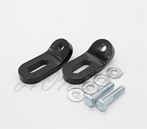 HONGK- Black Touchless Tie-Downs Mount Bracket Compatible with H-D Touring Electra Glide FLHR [B077BTGGQR]
