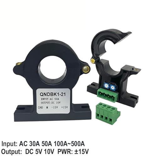 Transductor de corriente QNDBK1-21 de efecto Hall CA 30A y núcleo dividido 2