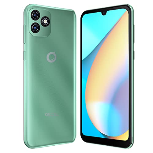 OSCAL C20 Android 11 3G Smartphone Libre, Móvil Doble SIM, Pantalla HD+ 6.08', Diseño Unibody, Quad-Core 1GB RAM + 32GB ROM, Cámara Dual 2MP+5MP, Batería 3380mAh GPS WiFi Desbloqueo Facial Verde