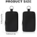 2Pcs Neoprene Pouch with Zipper Hand Sanitizer Bottle Case Holder Makeup Bag with Snap Hook, Small Portable Coin Purse Keychain Fashion Accessory Lipstick Cosmetic Travel Organizer Black