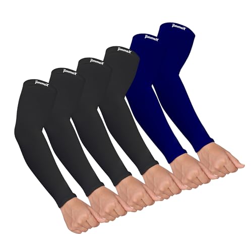 Image of Arm Sleeves for Men & Women, Sun Protection & UV Compression Hand Sleeves for Cycling, Running, Outdoor Sports & Activities, Hand Cover for Bike Riding
