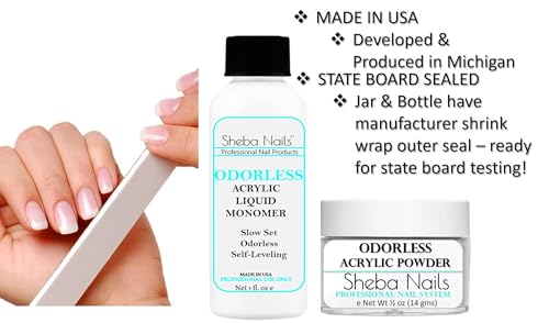 SHEBA NAILS State Board Sealed Odorless Nail Acrylic Basic Kit