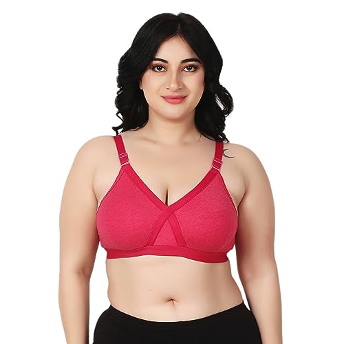 Image of Cotton Minimizer Full Coverage Bra for Heavy Bust Seamless Non Padded