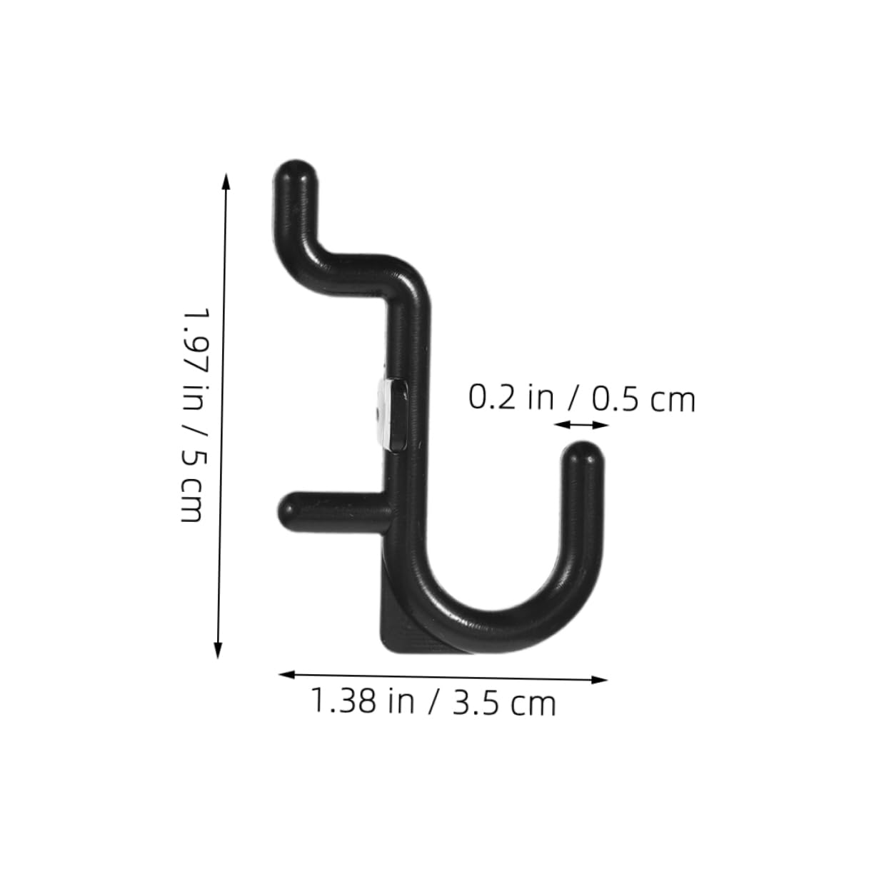 CIYODO Garage Organization 100pcs Black Heavy Duty Pegboard Hooks Tool Board Hooks for Workshop Jewelry Display