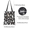 MYSOMY Jack Russell Terrier Tote Bag - Lover Gift for Dog Mom - Beige Brown Dog Shoulder Bag (UK) #2