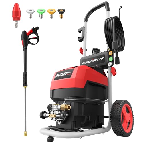 Electric Pressure Washer, 2800 PSI Max, 2.0 GPM, 8