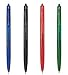 Pilot - Penna a sfera a scatto SUPER GRIP G punta media 1.0 confezione da 6 unità assortite. (1 blu + 3 nero + 1 rossa + 1 verde)