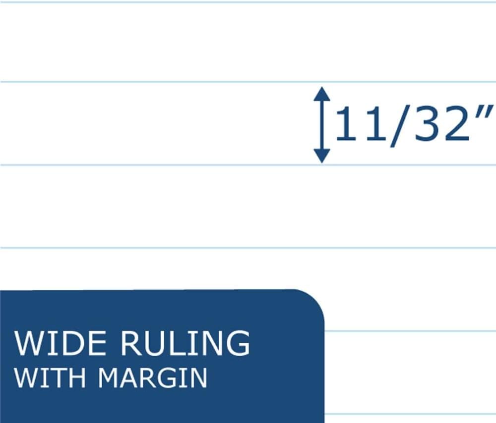 Roaring Spring Junior Marble Composition Books, Case of 48, Specially Sized 4.875"x7.5" for Smaller Users, 60 Sheets 15# White Wide Ruled Paper, Hard Board Black Marble Covers