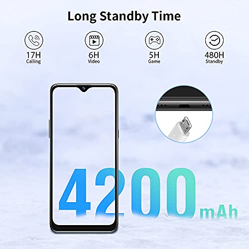 Smartphone-Libre-4G-Blackview-A80-621-HD-Pantalla-con-Camara-Cuadruple-13MP-16GB-ROM-128GB-SD-Bateria-4200mAh-Android-10-GO-Telefono-Movil-Barato-Dual-SIM-Huella-DigitalFace-IDGPSFM-Negro