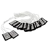 Venerare Catholic Brown Scapular | Mt. Carmel | 20' Cord Length | White or Brown Cords | Great Christian Gift for Baptism, First Holy Communion and Confirmation (12 Pack Brown Scapular White Cord)