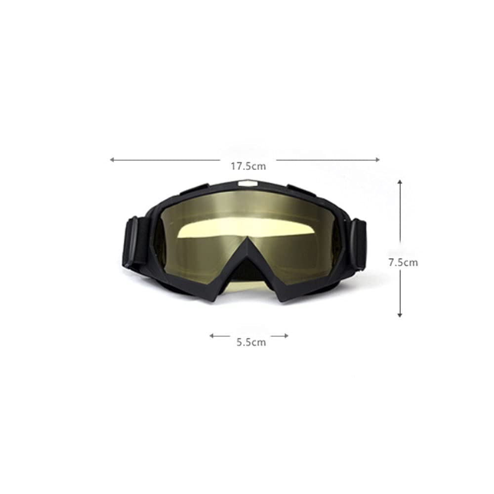 DieffematicHXJ Masque Ski Voitures Hors Route Racing Outdoor Riding Verres Eductionnelles Lunettes de Ski (Color : A)
