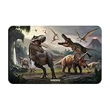 Badezimmerteppich, rutschfest, waschbar, Küchenmatten für den Eingangsbereich, Teppiche für den Eingangsbereich, für den Innenbereich, Waldpark, Dinosaurier, Waschküche, Badezimmertür-Teppiche mit