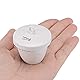 sourcing map 2 Stück Porzellan Tiegel Tasse Becher 20ml mit Deckel für Gießerei Schmelzen Raffination