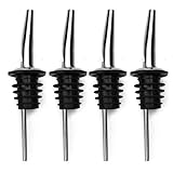 1 x Edelstahl-Weinflaschenverschluss für Olivenöl, Wein, Likör, Auslaufsicher, Weinausgießer, Barzubehör, Haltbarkeit