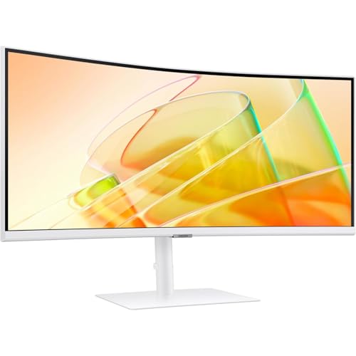 Image of Samsung 34 inch ViewFinity S65TC Ultra-WQHD 100Hz AMD FreeSync HDR10 Curved Monitor Bundle with Deco Gear Wired Gaming Mouse + Large Extended Pro Gaming Mouse Pad Water Resistant