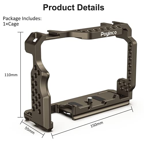 Image of Camera Cage with Standard Cold Shoe for Sony A7M3 /A73 /A7R3 /A7R2 Camera etc.