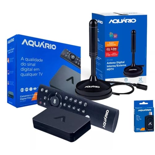 Aquário DTV-9000 Kit Conversor Digital Full HD