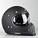Produktbild Shoei Integralhelm EX-ZERO schwarz matt Retro Fiberglas mit Doppel-D Verschluss, XL 61/62