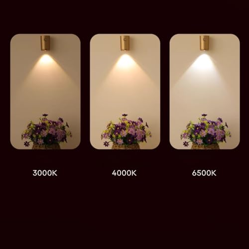 Luz con detector de movimiento para interiores lámpara recargable USB negra 4000K 3