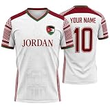 Custom Jordan Jersey with Name Number, Jordanian Jersey Men Women, Jordan Football Jersey National Football Team Fans