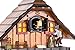 Cuckoopro Cuckoo Clock, Germany Black Forest Style Wooden Pendulum Quartz Wall Clock, Volume Control, Night Silent, Gift Package, Professional Service