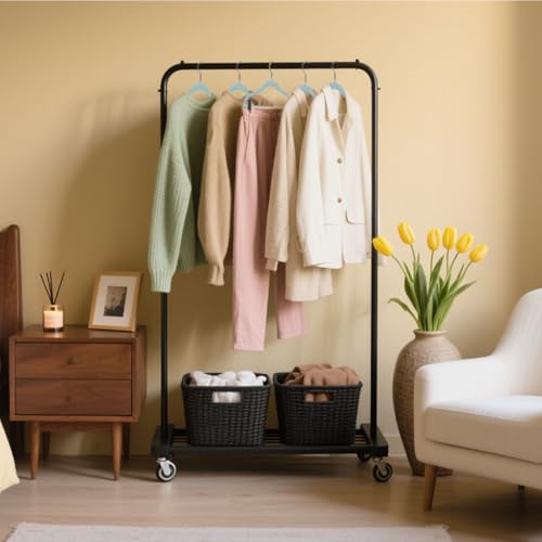 Stormix Hosenbügel 24er-Pack, 42cm Vevlt-Rockbügel mit Clips, rutschfeste Kleiderbügel, Robuste Kleiderbügel für Shorts, Hosen, Röcke, Kleider, Jacken, Mäntel Blau