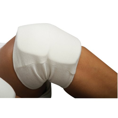 Ace Martial Arts Supply White Cloth Knee Pad - Small