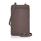 [ジゼル] 斜めがけバッグ ショルダーバッグ バッグ スマホポーチ 小さめ お財布ショルダー 小銭入れ 軽量 レディース 旅行 旅行 レジャー 縦型 (トープ)