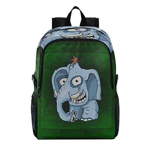 Dessin animé éléphant art sac à dos pour accompagner leurs aventures