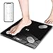 Pèse Personne Electronique Balance, Balance Connectée Bluetooth, Analyseur de Composition Corporelle pour APP Smartphone(100g-180kg)