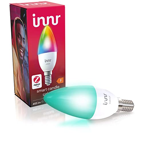 Innr E14 Smart LED Vela Color Compatible con Philips Hue*, Alexa & Hey Google (Bridge requerido) Regulable, RGBW, 1 Pack RB 251 C Cover