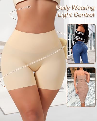 Image of Tummy Control Shapewear Shorts for Women Under Dress Womens Compression Shorts Under Dress Shapewear