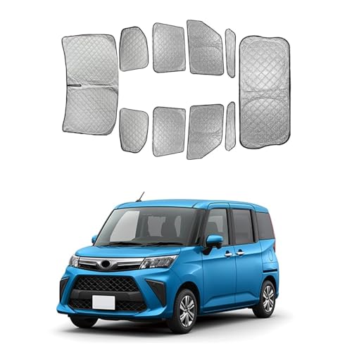 ルーミー サンシェード 車 遮光シェード プライバシー保護 車窓日よけ 車中泊グッズ 断熱 仮眠 盗難防止 四季兼用 ルーミー 吸盤不要 取付簡単 日除け フルセット アウトドア 露天駐車 断熱&遮光仕様 SN014