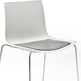 Hey Sign Catifa 46 Sitzauflage antirutsch, grau hellmeliert Filz in 5mm Stärke LxBxH 42x37x0,5cm Rückseite anthrazit antirutsch