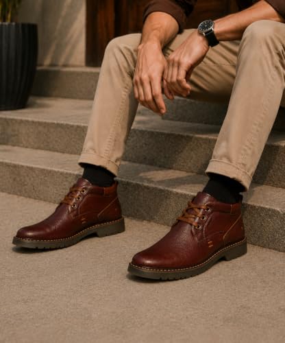 Image of Buckaroo Jaripeo Delmar Premium Vegan Synthetic Tan Casual Shoes for Mens