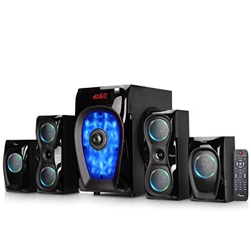 Image of 4.1 Channel Home Theater Speaker System Bluetooth Satellite PC Gaming Speakers Group Set 50W Surround Sound DIY Subwoofer SD /FM /USB /HDMI Amplifier 18W 3D Stereo Karaoke Kit TV Speakers EK4942