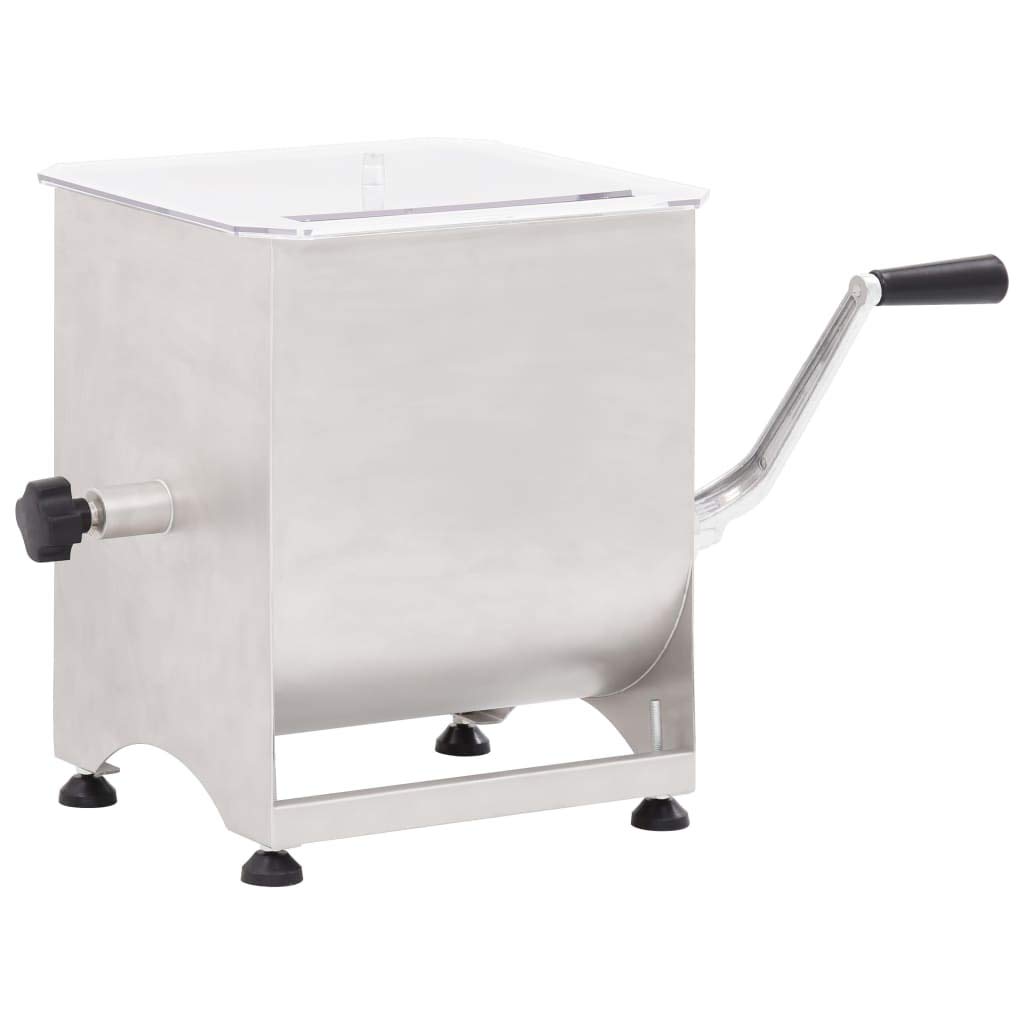 Mezcladora de Carne Manual 44 lbs - Acero Inoxidable, para Cocina Profesional y Doméstica