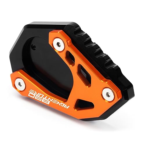 Mokiton Motorcycle Side Stand Extension Kickstand Plate Compatible With 890 Adventure/R 2021 2022 2023 2024 2025 | Foot Pad Support 890 ADV 890ADV 890ADVENTURE Accessories (orange-1) by Mokiton - Image 8