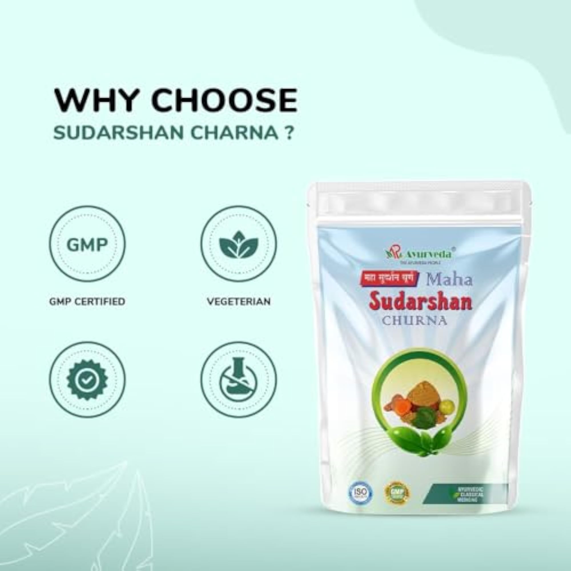 A R Ayurveda Maha Sudarshan Churna for Overall Wellbeing