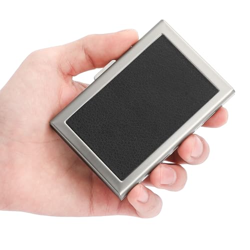 Image of Credit Card Holder Wallet for Women Men Stainless Steel Metal Card Case RFID Blocking Business Card Protector Case with 6 Slots