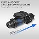 Yuanjoy 12v 24v KFZ Anhänger Stecker Steckdose 3 polig Satz - DIN 9680 - Schwarz - Wasserdicht