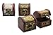 Produktbild AMAHOFF Schatztruhe, 4er Set, Schmuckkästchen, Piratenschatztruhen, auch für Geldgeschenke und als Geschenkverpackung